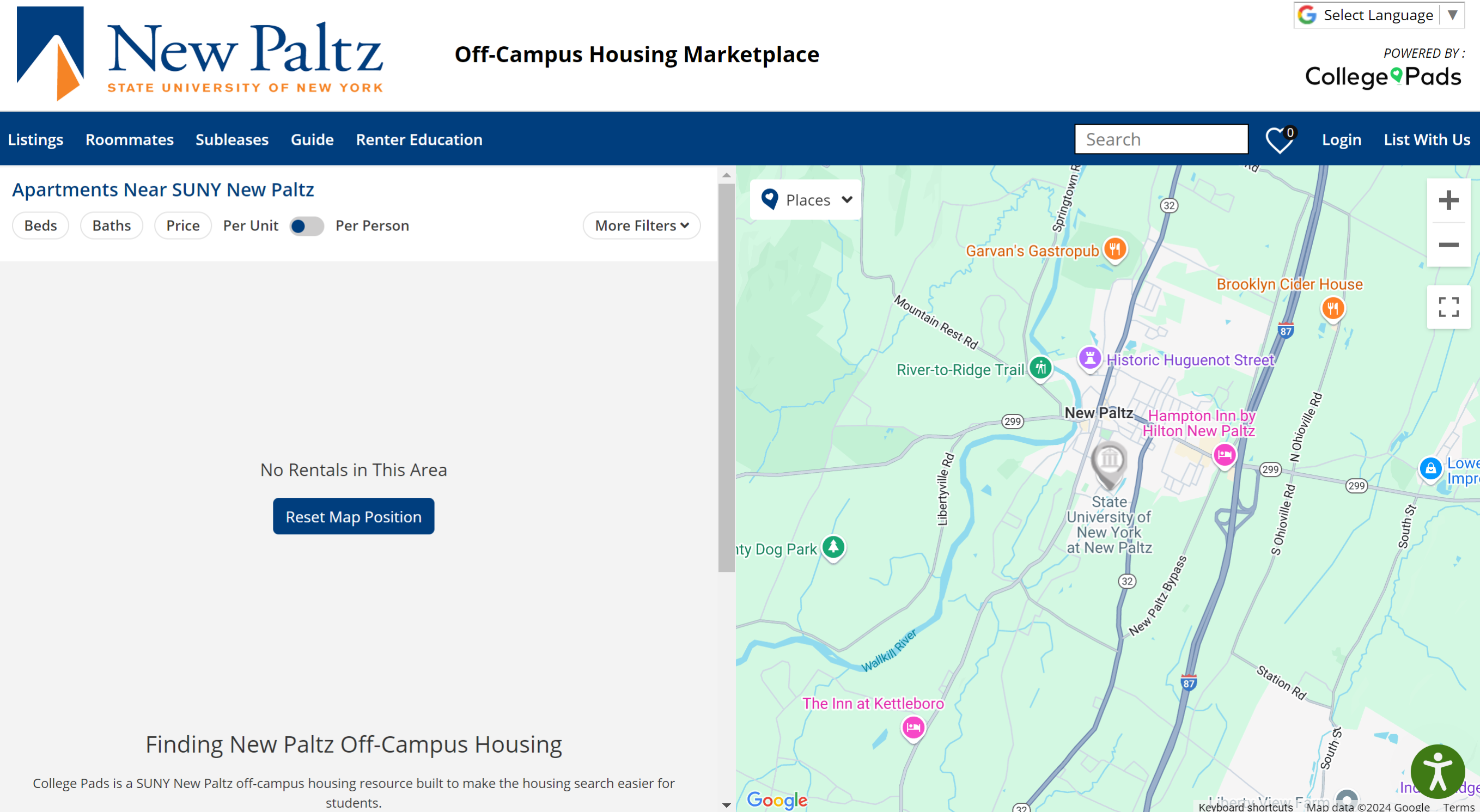 Off-Campus Housing Marketplace