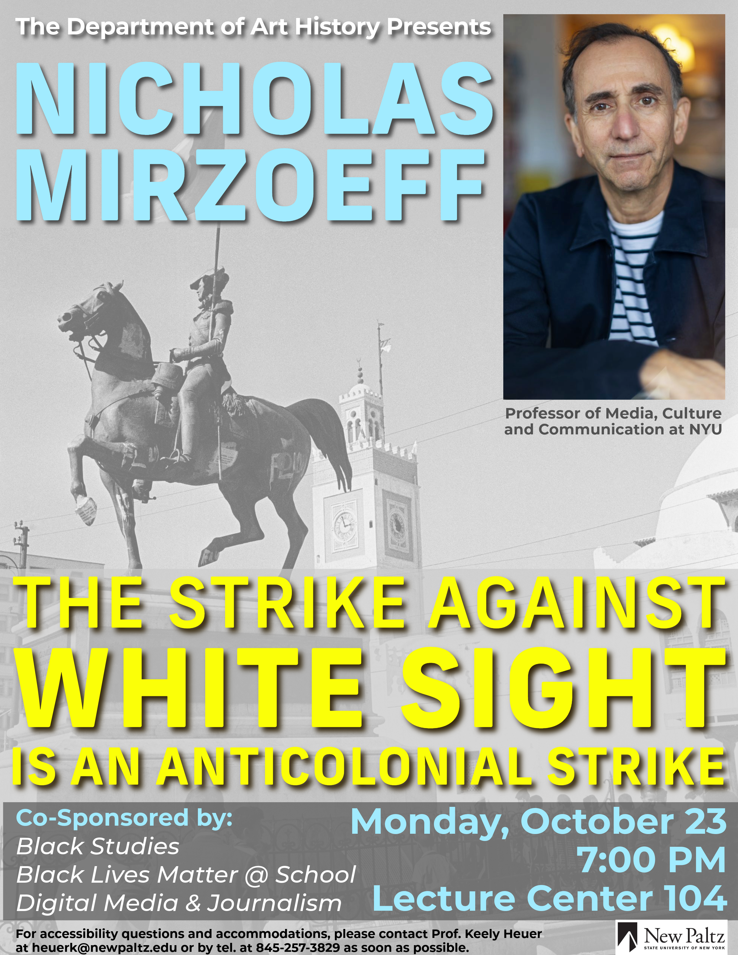 Flyer for The Strike Against White Sight is an Anticolonial Strike