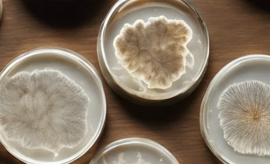 fungi spores in small bowls