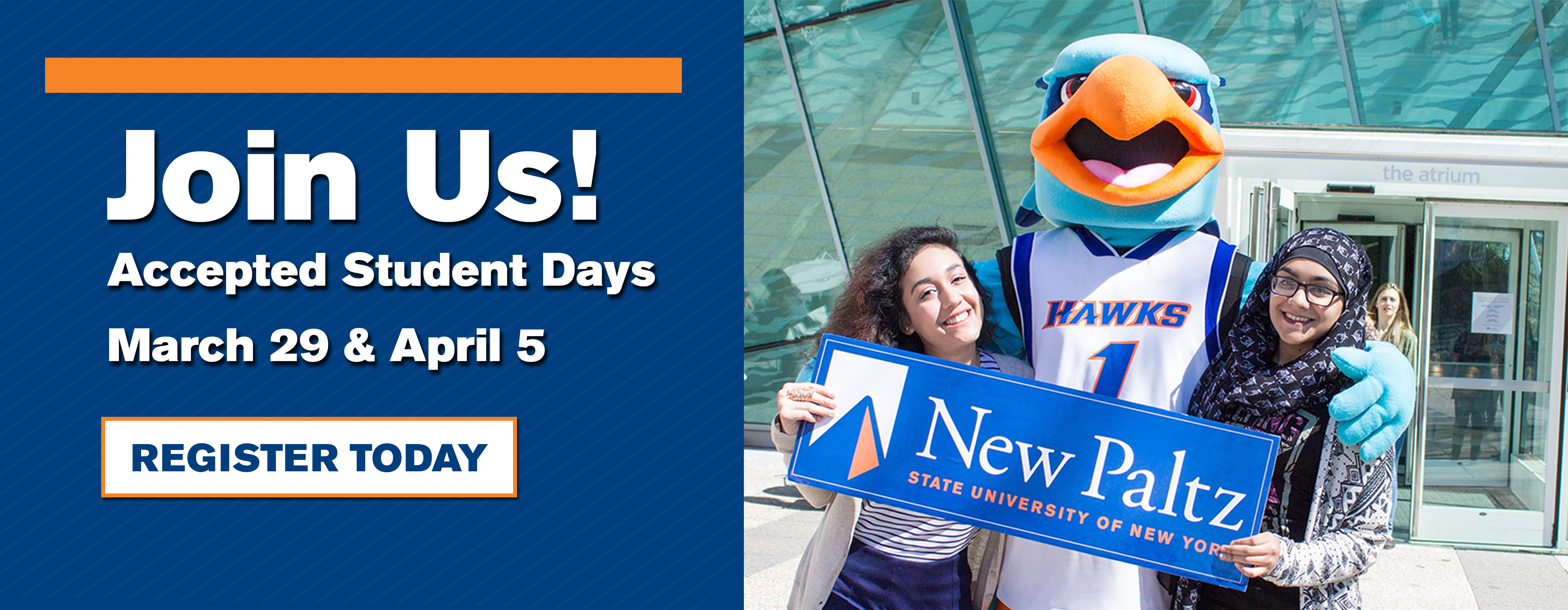 Accepted Student Days 2025,  March 29, April 5