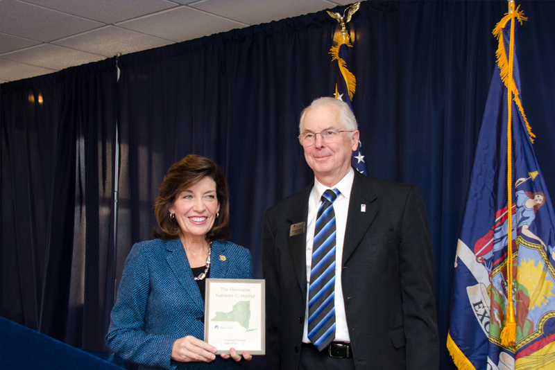 Lieutenant Governor Kathy Hochul and President Christian
